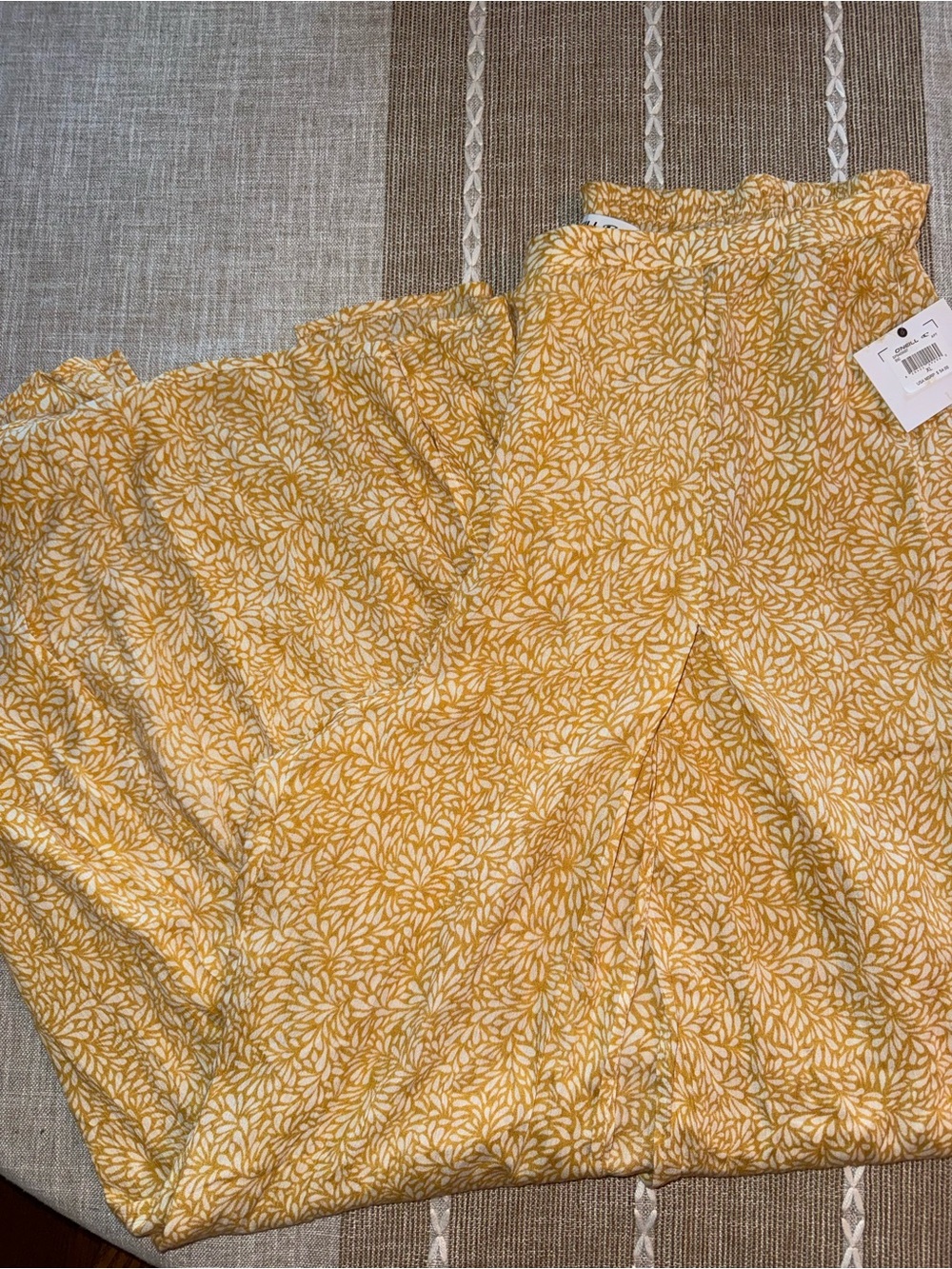 O'Neill Yellow Floral Pants- Super Flowy
